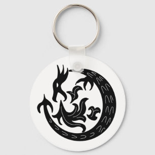 Dragon Blowing Fire Nyckelring