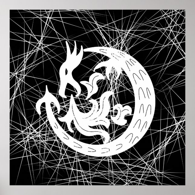 Dragon Blowing Fire Poster (Framsidan)