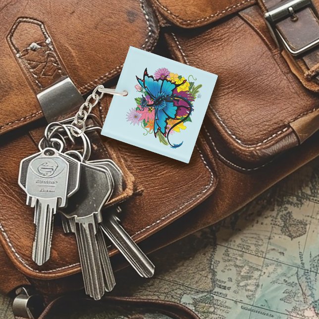 Dragon Blue butterfly Flowers (Skapare uppladdad)