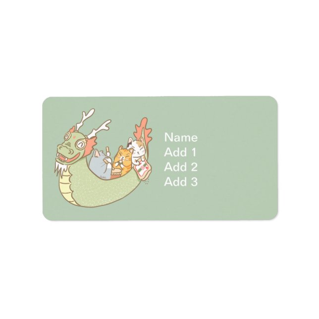 Dragon Boat Adressetikett (Framsidan)