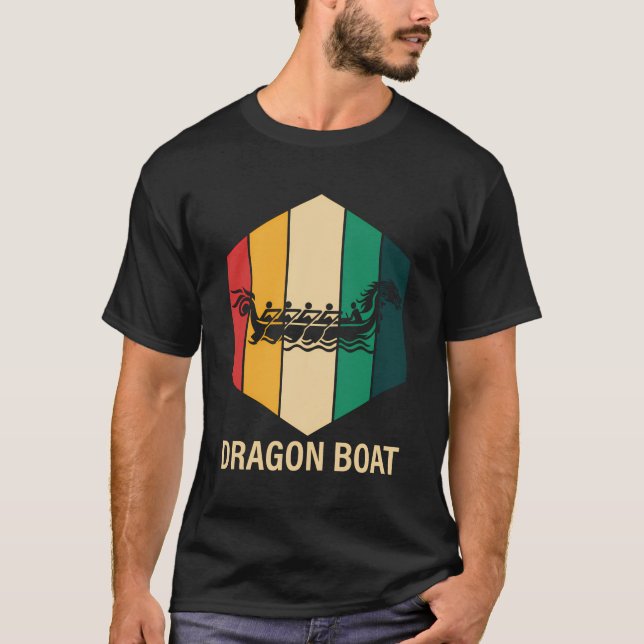 Dragon Boat Boating T Shirt (Framsida)