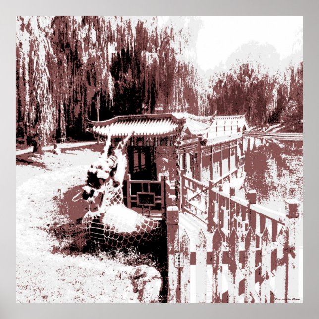 Dragon Boat Canvas Poster (Framsidan)