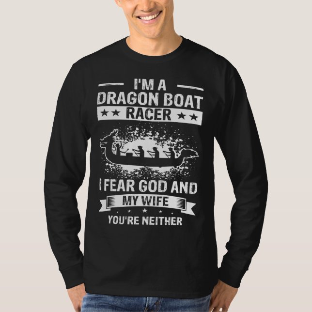 Dragon Boat Coach Quote for Dragonboat and Dragon  T Shirt (Framsida)