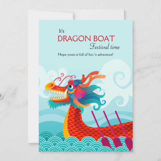 Dragon Boat Festival Greeting Card Julkort (Framsida)