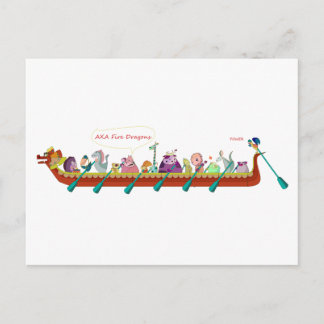 Dragon Boat - Fire Dragons Vykort