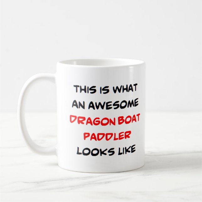 dragon boat paddler, awesome kaffemugg (Vänster)
