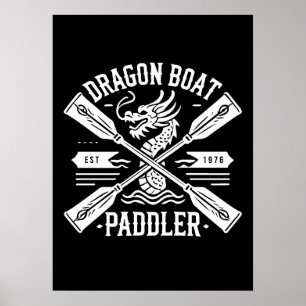 Dragon Boat Paddler, Dragon Boat Tävla Motivation Poster