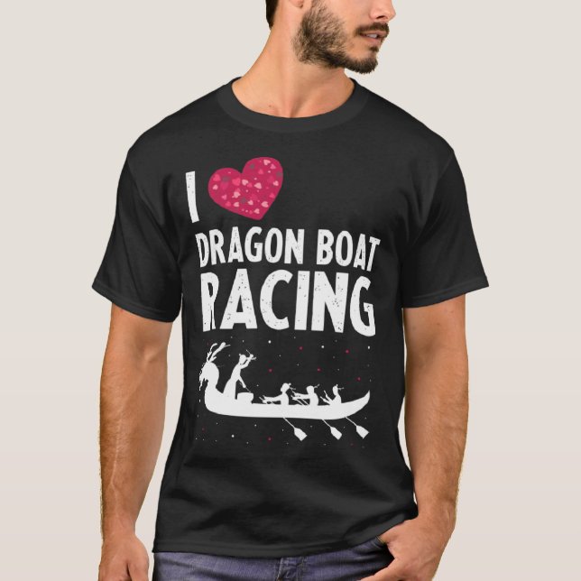 Dragon Boat Paddlers Quote for Dragon Boat Racing  T Shirt (Framsida)
