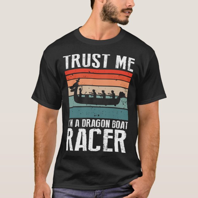 Dragon Boat Paddling Desgin for Dragon Boat Racing T Shirt (Framsida)