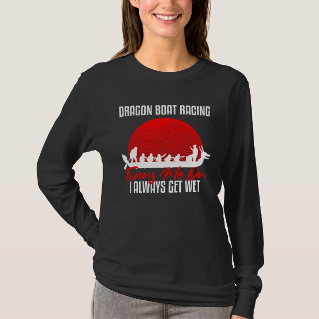 Dragon Boat Paddling Desgin for Dragon Boat Racing T Shirt (Framsida)