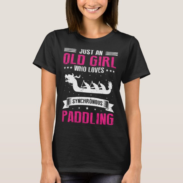 Dragon Boat Paddling Desgin for Dragon Boat Racing T Shirt (Framsida)