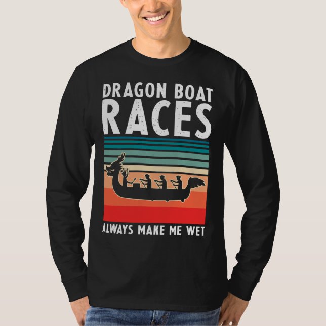 Dragon Boat Racing Festival for Chinese Boat Racin T Shirt (Framsida)