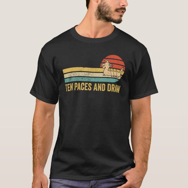 Dragon Boat Racing Paddle Boat Ten Paces And Draw T Shirt (Framsida)
