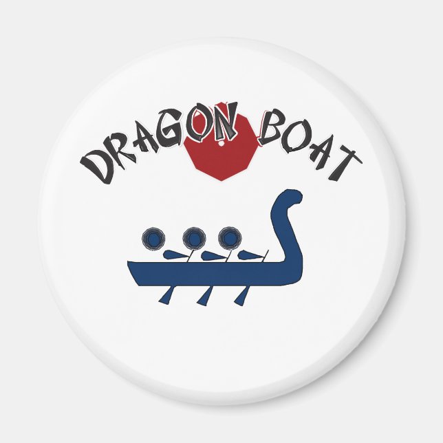 Dragon Boat Refrigerator Magnet (Framsidan)