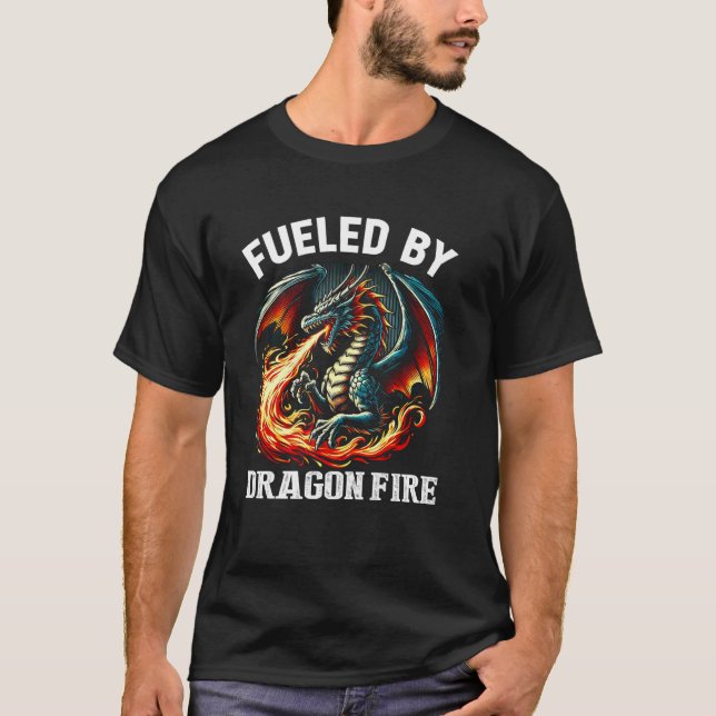Dragon Boat Tävla - Bränd av Dragon Fire T Shirt (Framsida)