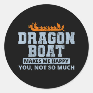 Dragon Boat Tävla Crew Paddlers Vatten sport Runt Klistermärke