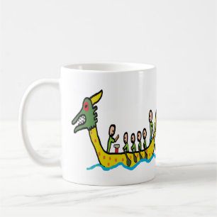 Dragon Boat Tävla Kaffemugg