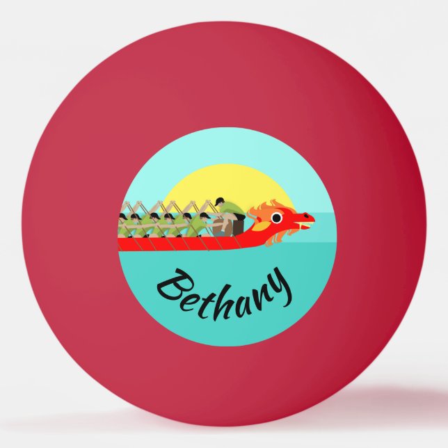 Dragon Boat Tävla Pingisboll (Framsidan)