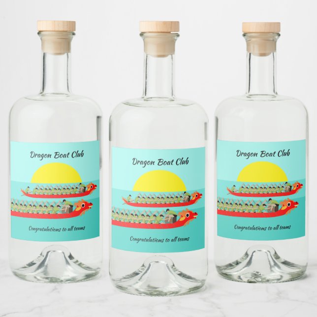 Dragon Boat Tävla Spritflaskor Etikett (Flaskor)