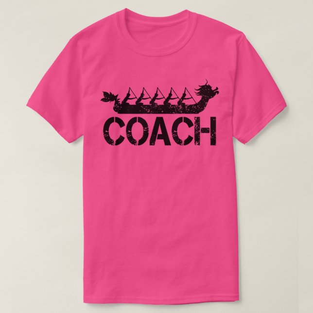 Dragon Boat Tävla Team Coach T Shirt (Design framsida)