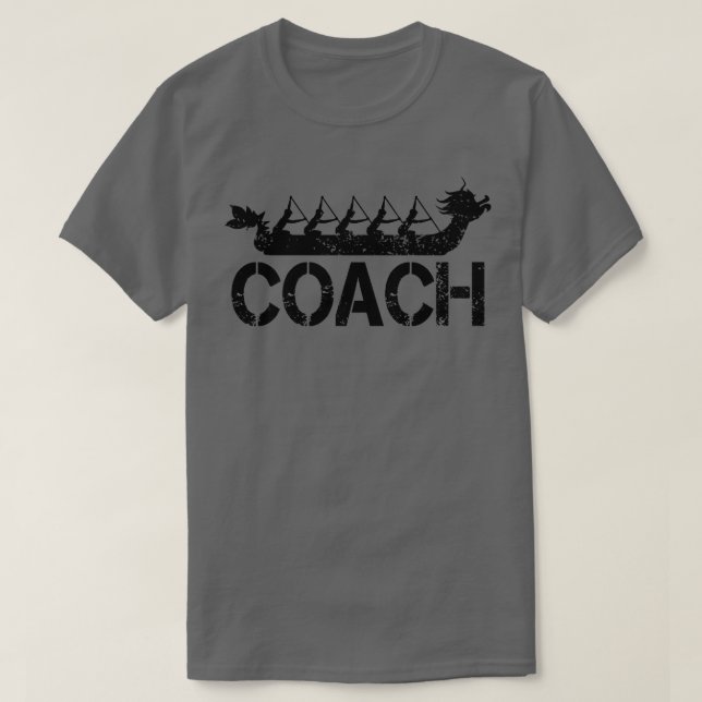 Dragon Boat Tävla Team Coach T Shirt (Design framsida)