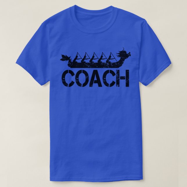 Dragon Boat Tävla Team Coach T Shirt (Design framsida)