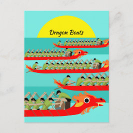 Dragon Boat Tävla Vykort