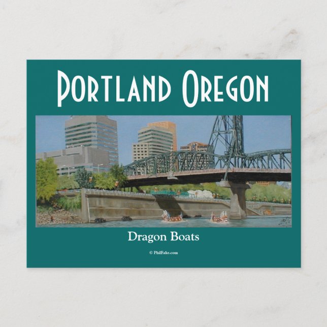 Dragon Boats vykort (Framsida)