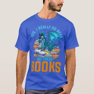 Dragon Bokar Nerd Reading T Shirt