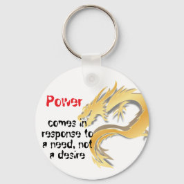 Dragon Boll Keychain - Gokus Iconic Quote Nyckelring