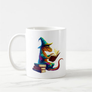 Dragon Bookworm - Cute Fantasy Reading Älskare Des Kaffemugg