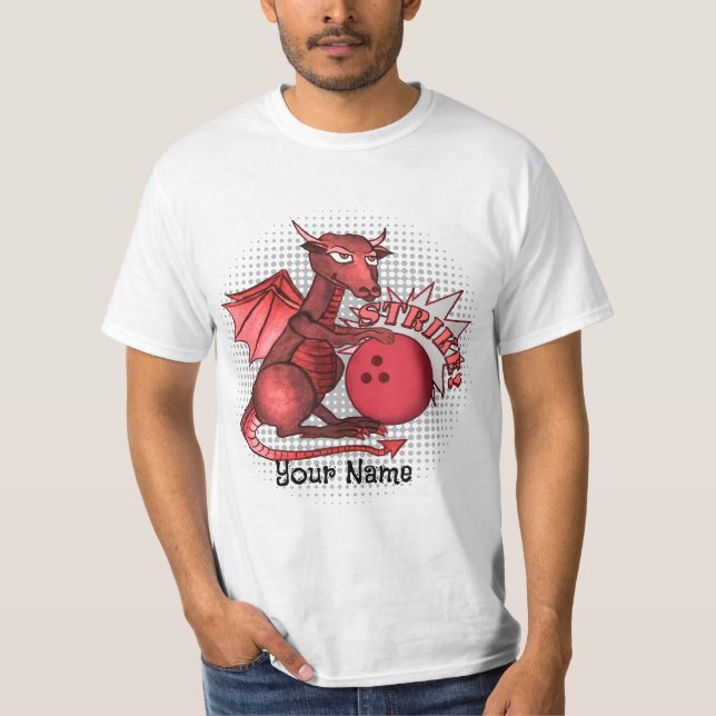 Dragon Bowling T Shirt (Framsida)