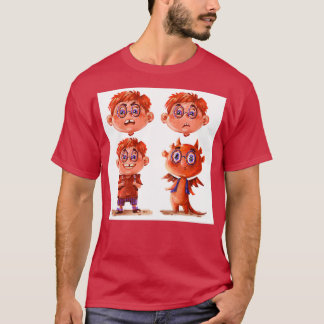 Dragon Boy porträtt T Shirt