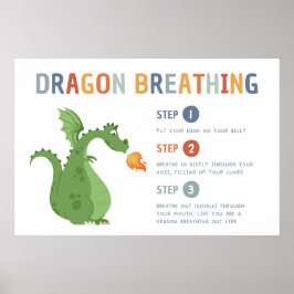 Dragon Breathing Lugn down Classroom Poster