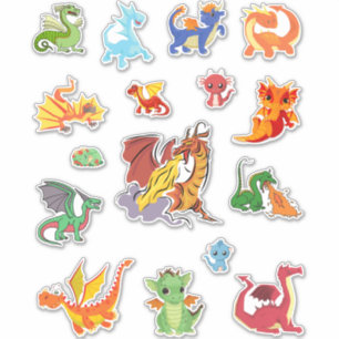 Dragon Bundle All in one Många Pack Klistermärken
