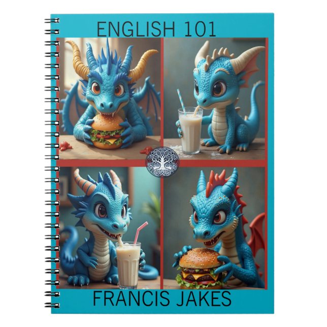 Dragon Cafe Notebook Anteckningsbok (Framsidan)