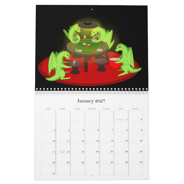 Dragon Calendar Kalender (Jan 2027)