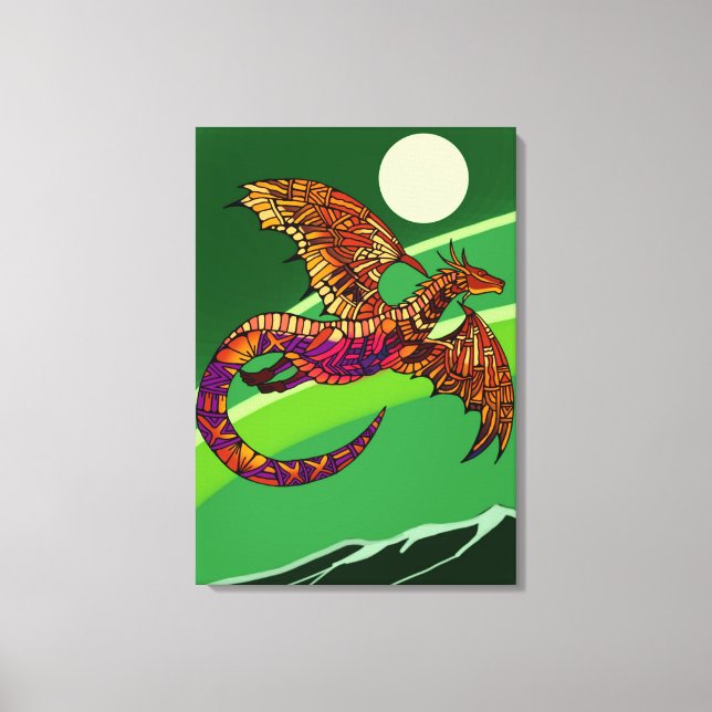 Dragon Canvastryck (Framsida)