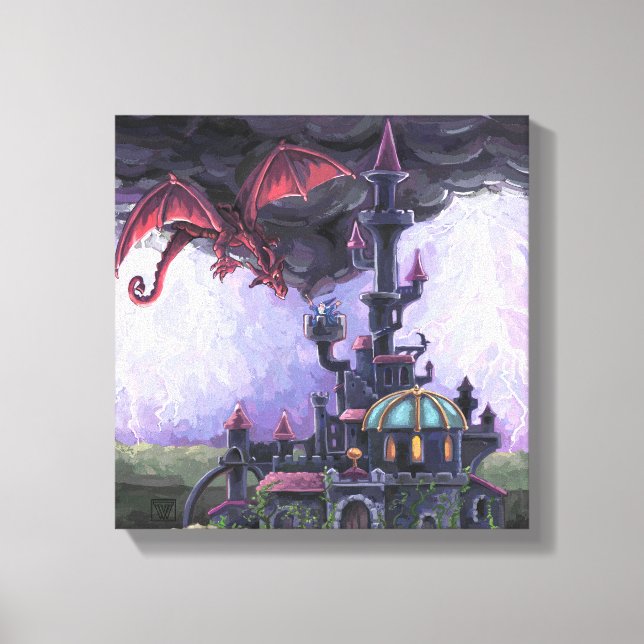 Dragon Castle Canvastryck (Framsida)