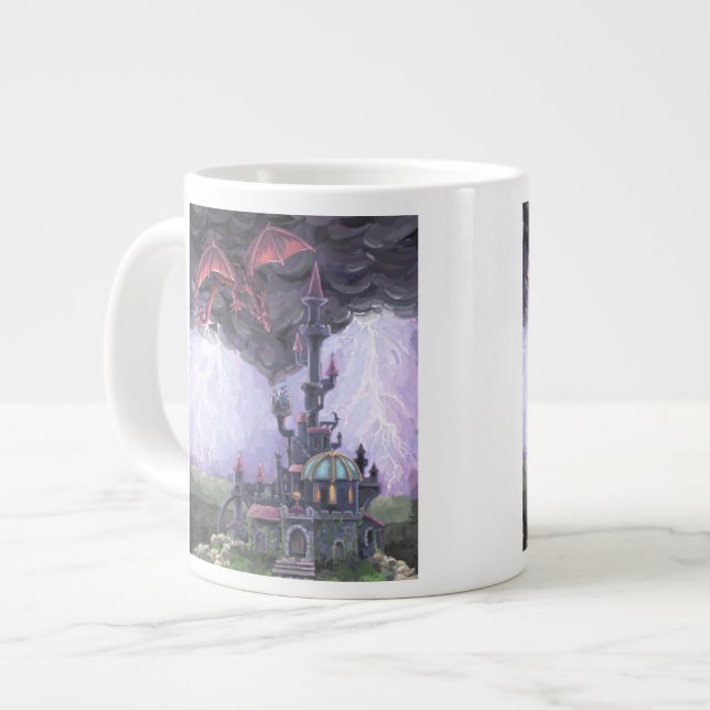 Dragon Castle Jumbo Mugg (Framsida vänster)