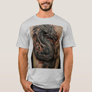 Dragon Celtic Abstrakt Tattoo T-Shirt Design