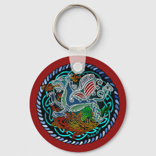 Dragon celtique nyckelring
