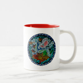 Dragon celtique Två-Tonad mugg