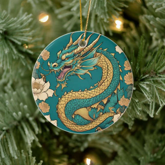 Dragon Ceramic Ornament (Träd)