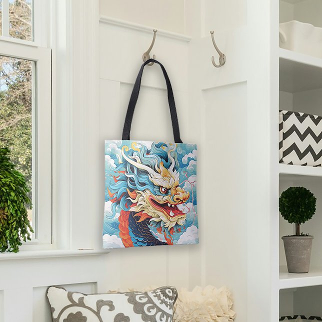 Dragon Chinese Lunar New Year Tygkasse (Dragon Chinese Lunar New Year Tote Bag)