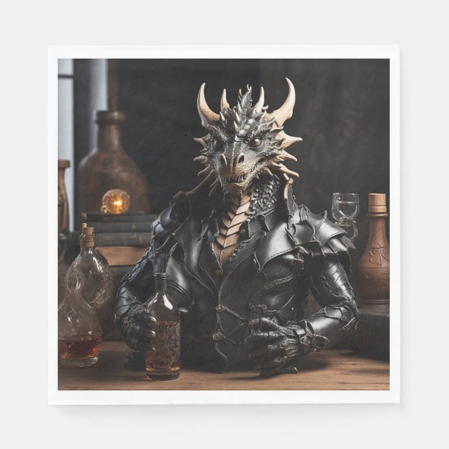 Dragon Chinese New Years Pappersservett (Framsidan)