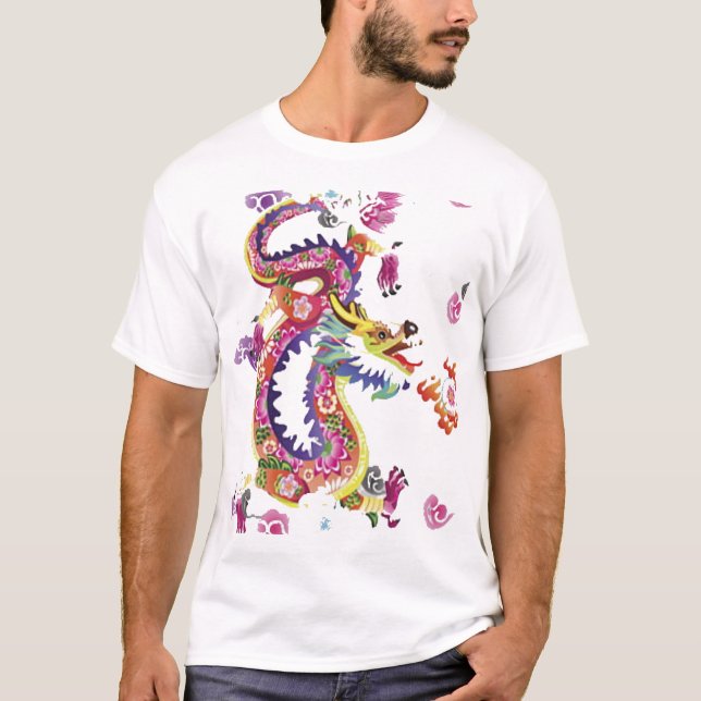 Dragón Chino T Shirt (Framsida)