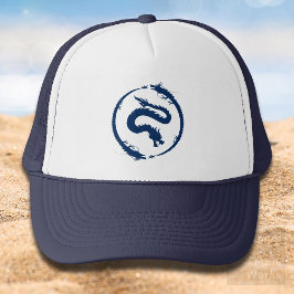 Dragon Circle in dark Dark Blue Keps