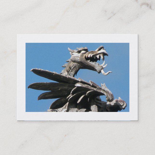 Dragon, City Hall, Cardiff (Borderade) Visitkort (Framsida)