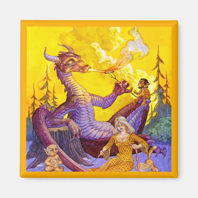 Dragon Cookout Magnet (Framsidan)
